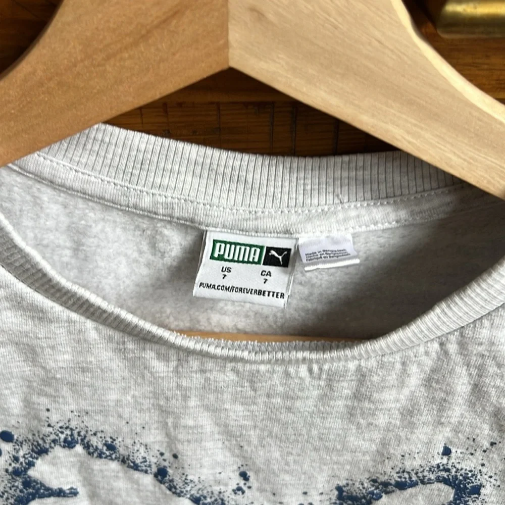 Puma Kids Jogger and Sweatshirt Set - Gray and Blue - Picture 3 of 4